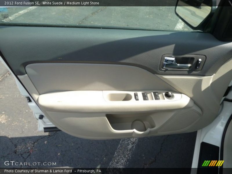 White Suede / Medium Light Stone 2012 Ford Fusion SE