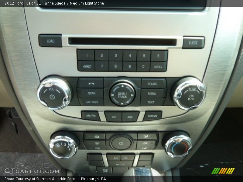 White Suede / Medium Light Stone 2012 Ford Fusion SE