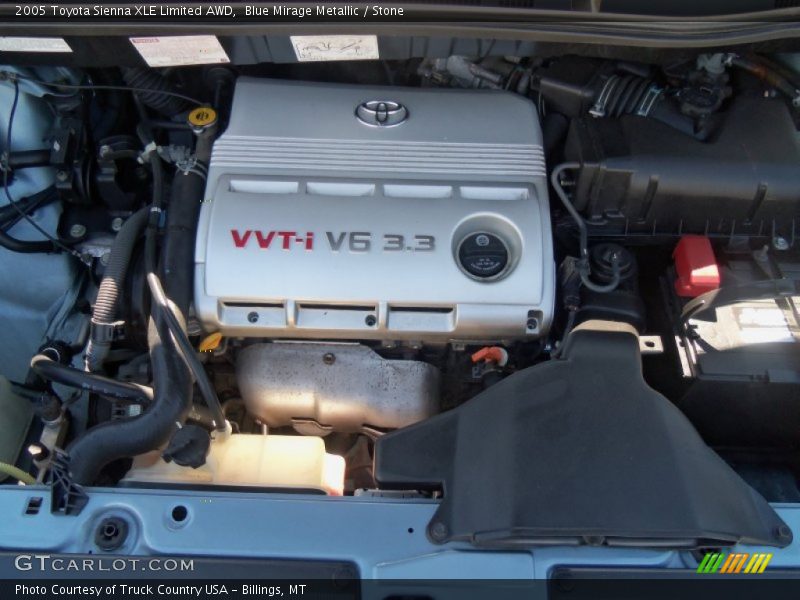 Blue Mirage Metallic / Stone 2005 Toyota Sienna XLE Limited AWD