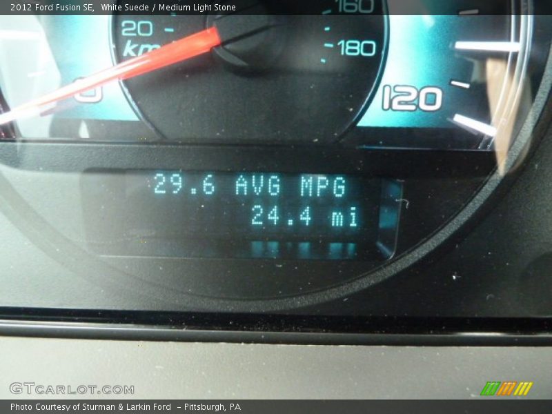 White Suede / Medium Light Stone 2012 Ford Fusion SE