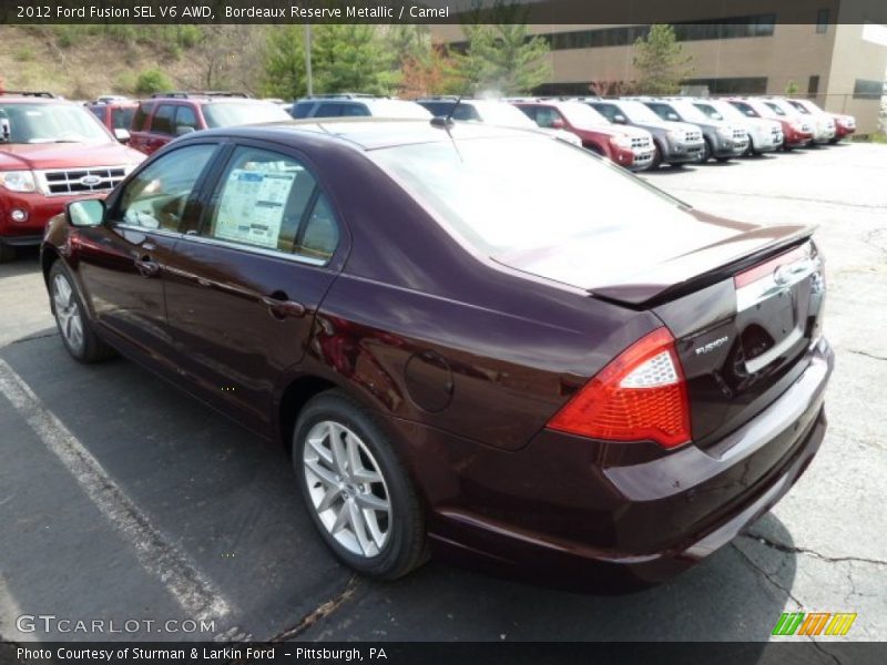 Bordeaux Reserve Metallic / Camel 2012 Ford Fusion SEL V6 AWD