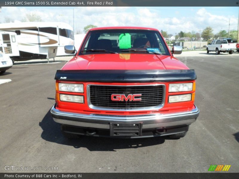 Fire Red / Red 1994 GMC Sierra 1500 SL Extended Cab 4x4