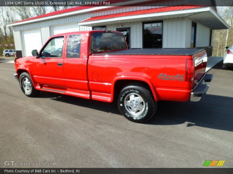 Fire Red / Red 1994 GMC Sierra 1500 SL Extended Cab 4x4