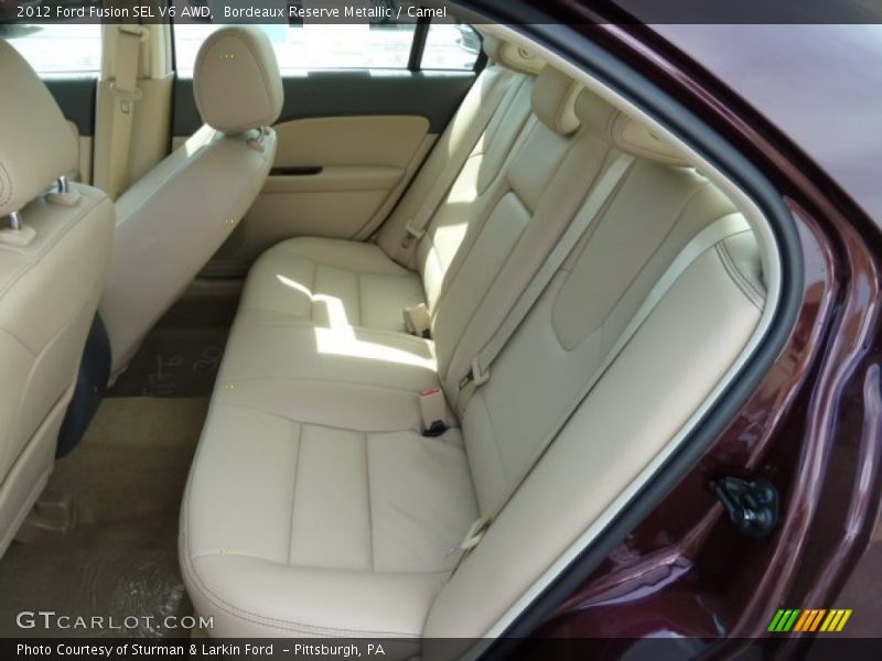 Rear Seat of 2012 Fusion SEL V6 AWD