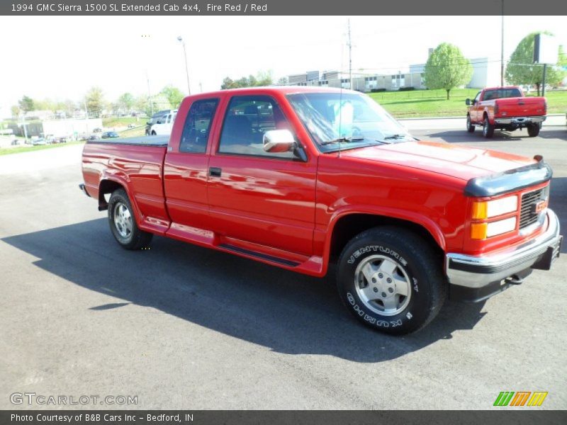 Fire Red / Red 1994 GMC Sierra 1500 SL Extended Cab 4x4