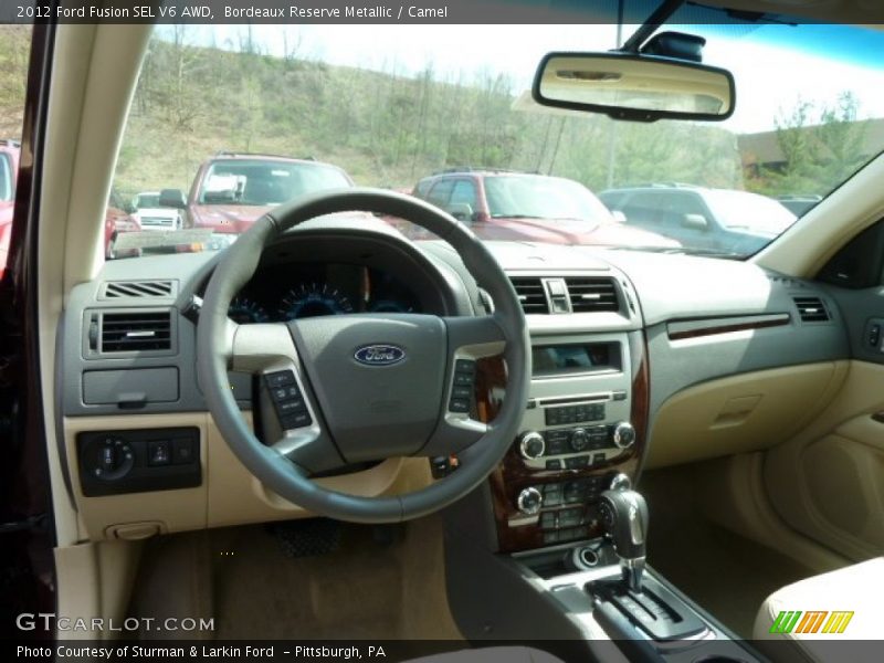 Bordeaux Reserve Metallic / Camel 2012 Ford Fusion SEL V6 AWD