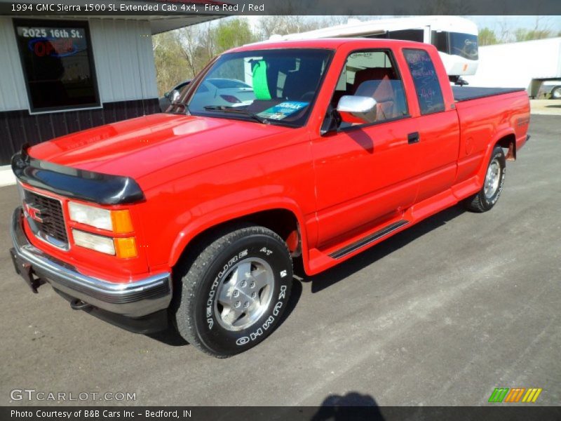 Fire Red / Red 1994 GMC Sierra 1500 SL Extended Cab 4x4