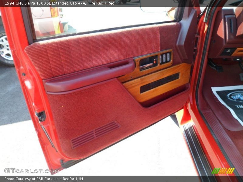 Fire Red / Red 1994 GMC Sierra 1500 SL Extended Cab 4x4
