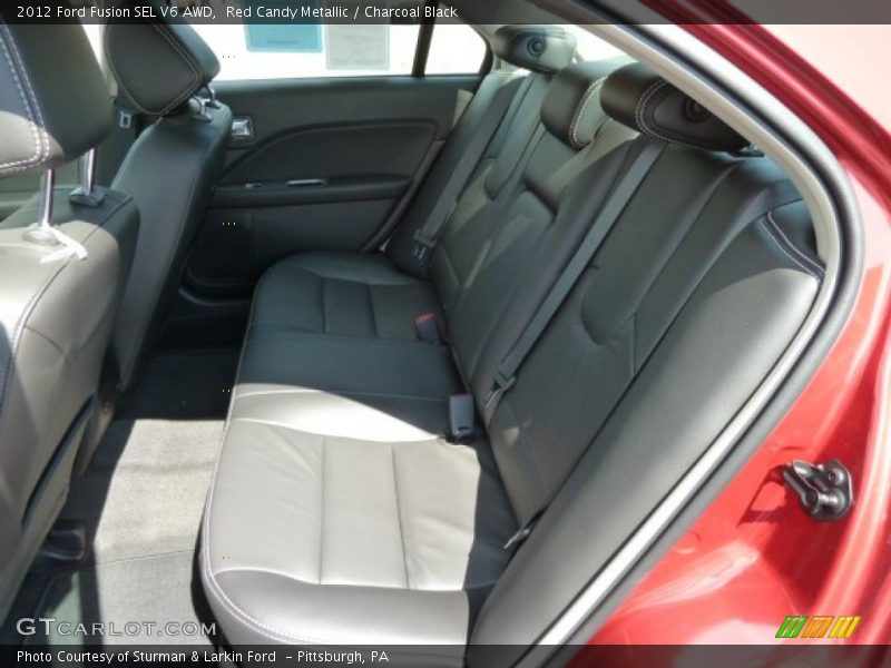 Red Candy Metallic / Charcoal Black 2012 Ford Fusion SEL V6 AWD