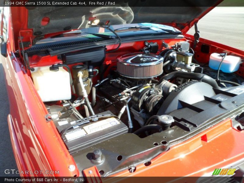 Fire Red / Red 1994 GMC Sierra 1500 SL Extended Cab 4x4