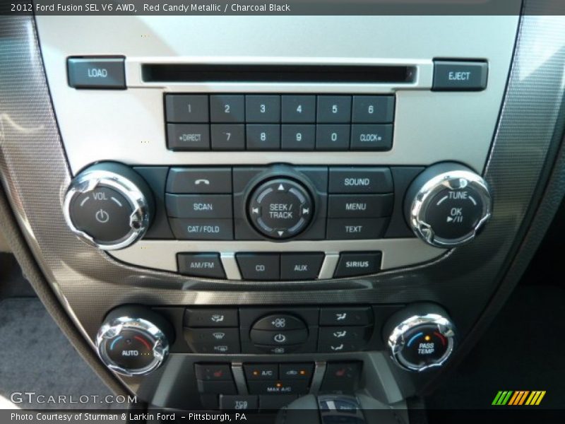 Red Candy Metallic / Charcoal Black 2012 Ford Fusion SEL V6 AWD