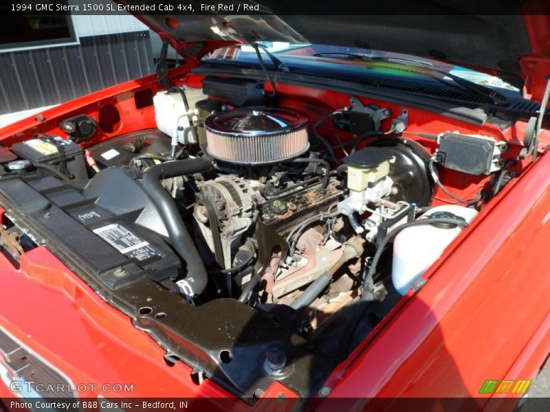 Fire Red / Red 1994 GMC Sierra 1500 SL Extended Cab 4x4