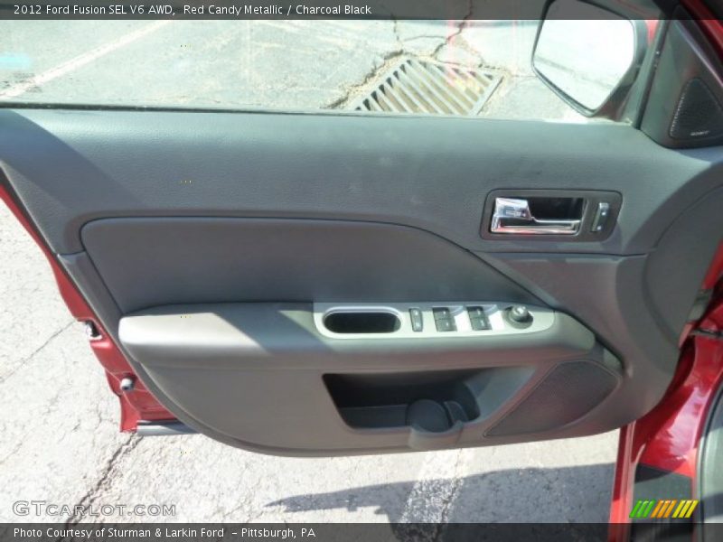 Red Candy Metallic / Charcoal Black 2012 Ford Fusion SEL V6 AWD