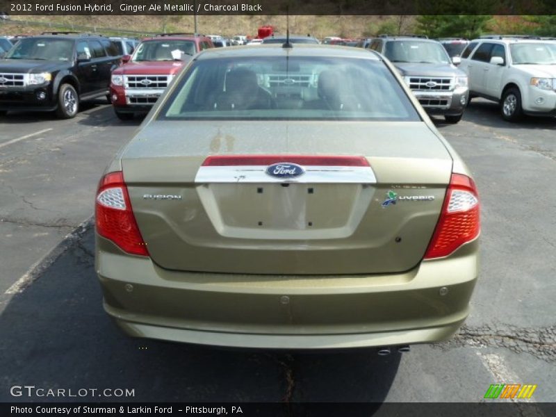 Ginger Ale Metallic / Charcoal Black 2012 Ford Fusion Hybrid