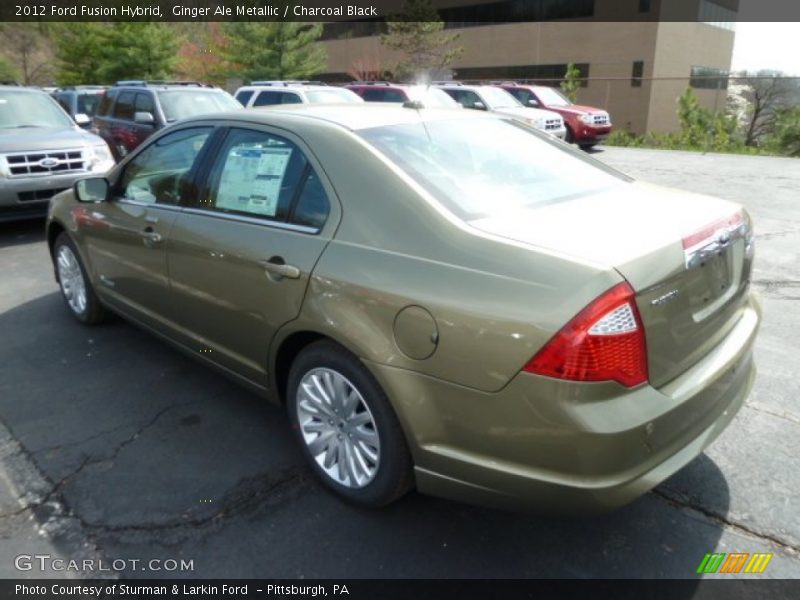 Ginger Ale Metallic / Charcoal Black 2012 Ford Fusion Hybrid