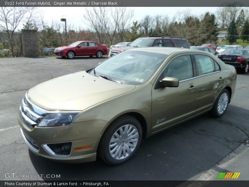 Ginger Ale Metallic / Charcoal Black 2012 Ford Fusion Hybrid