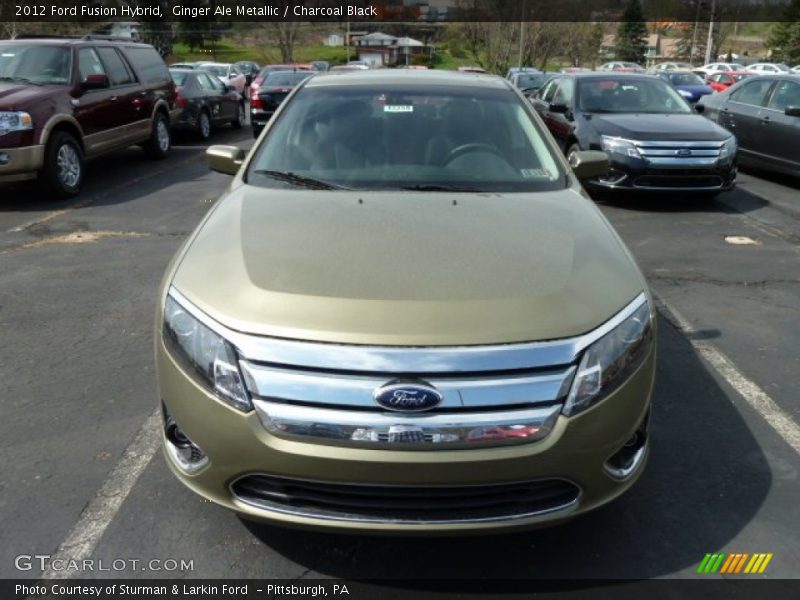 Ginger Ale Metallic / Charcoal Black 2012 Ford Fusion Hybrid