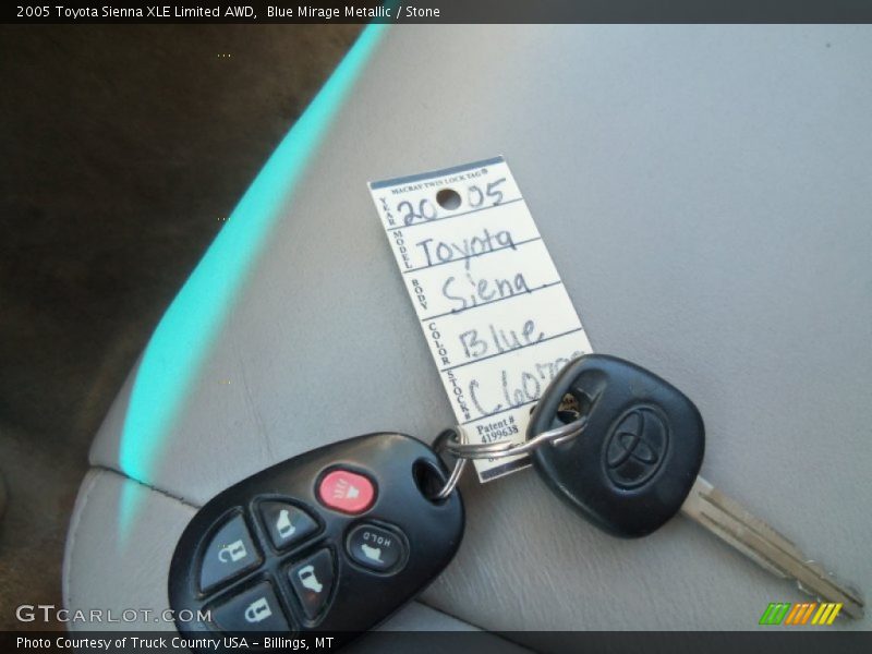 Blue Mirage Metallic / Stone 2005 Toyota Sienna XLE Limited AWD