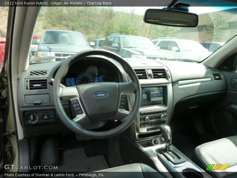 Ginger Ale Metallic / Charcoal Black 2012 Ford Fusion Hybrid