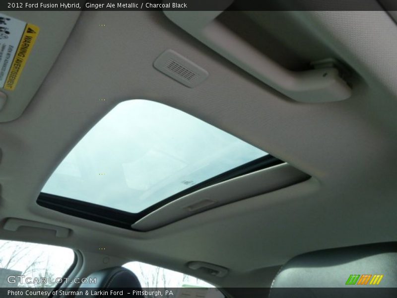 Ginger Ale Metallic / Charcoal Black 2012 Ford Fusion Hybrid