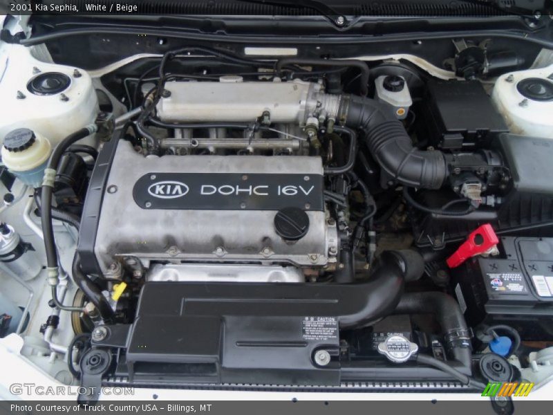  2001 Sephia  Engine - 1.8 Liter DOHC 16-Valve 4 Cylinder