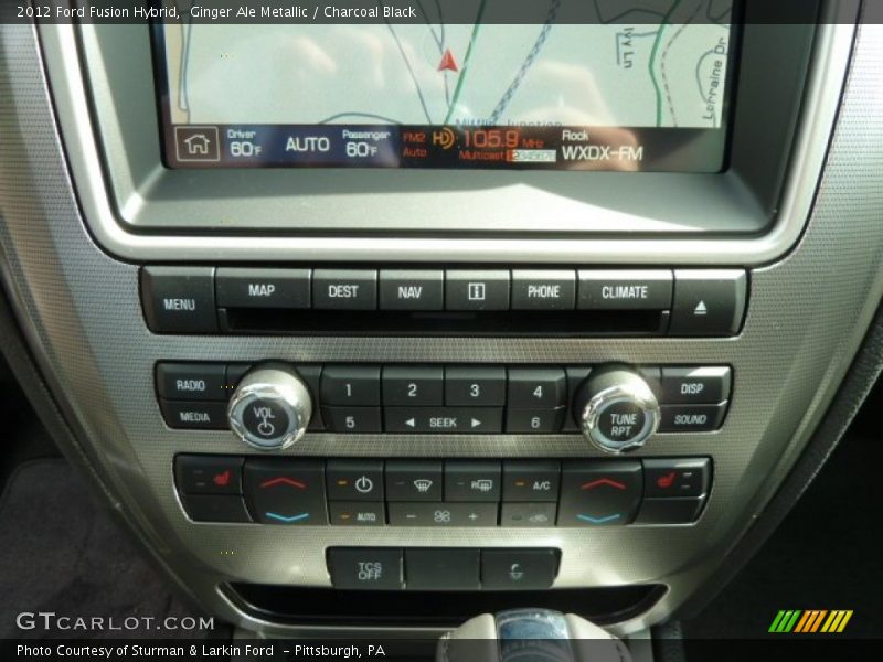 Ginger Ale Metallic / Charcoal Black 2012 Ford Fusion Hybrid