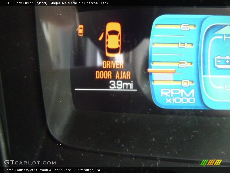 Ginger Ale Metallic / Charcoal Black 2012 Ford Fusion Hybrid