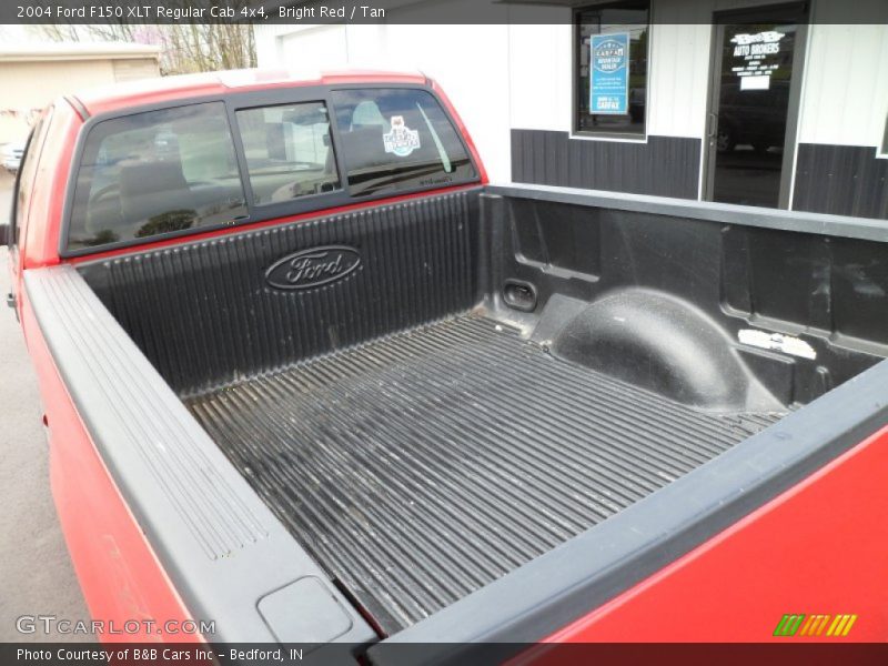 Bright Red / Tan 2004 Ford F150 XLT Regular Cab 4x4