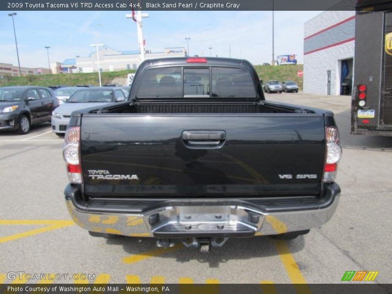 Black Sand Pearl / Graphite Gray 2009 Toyota Tacoma V6 TRD Access Cab 4x4