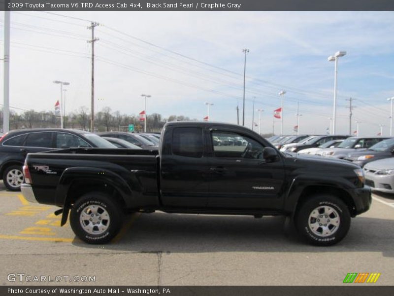 Black Sand Pearl / Graphite Gray 2009 Toyota Tacoma V6 TRD Access Cab 4x4