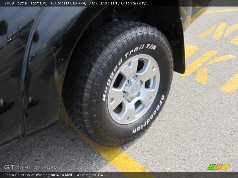 Black Sand Pearl / Graphite Gray 2009 Toyota Tacoma V6 TRD Access Cab 4x4