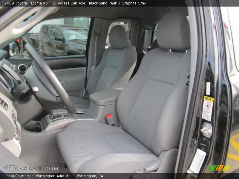 Black Sand Pearl / Graphite Gray 2009 Toyota Tacoma V6 TRD Access Cab 4x4
