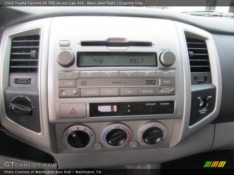 Black Sand Pearl / Graphite Gray 2009 Toyota Tacoma V6 TRD Access Cab 4x4