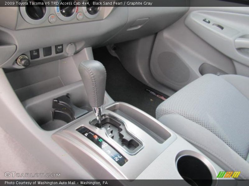 Black Sand Pearl / Graphite Gray 2009 Toyota Tacoma V6 TRD Access Cab 4x4