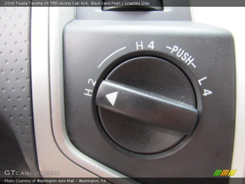 Black Sand Pearl / Graphite Gray 2009 Toyota Tacoma V6 TRD Access Cab 4x4