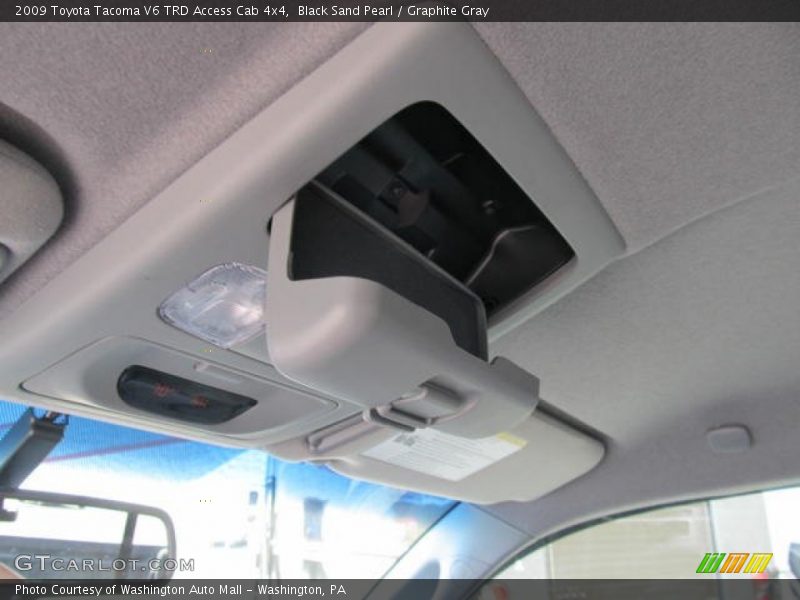 Black Sand Pearl / Graphite Gray 2009 Toyota Tacoma V6 TRD Access Cab 4x4