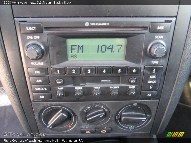 Black / Black 2003 Volkswagen Jetta GLS Sedan