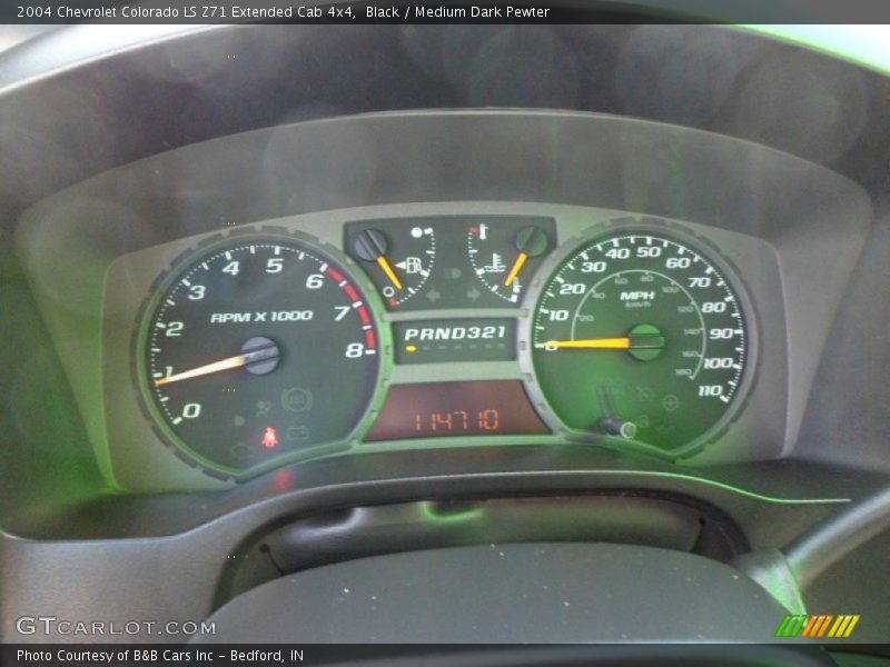 Black / Medium Dark Pewter 2004 Chevrolet Colorado LS Z71 Extended Cab 4x4