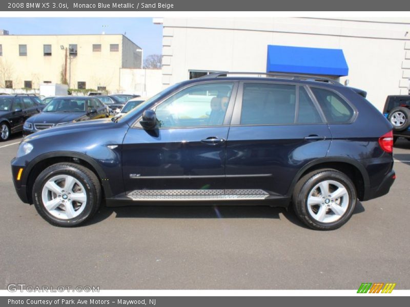 Monaco Blue Metallic / Sand Beige 2008 BMW X5 3.0si