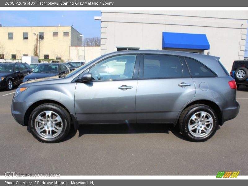 Sterling Gray Metallic / Ebony 2008 Acura MDX Technology