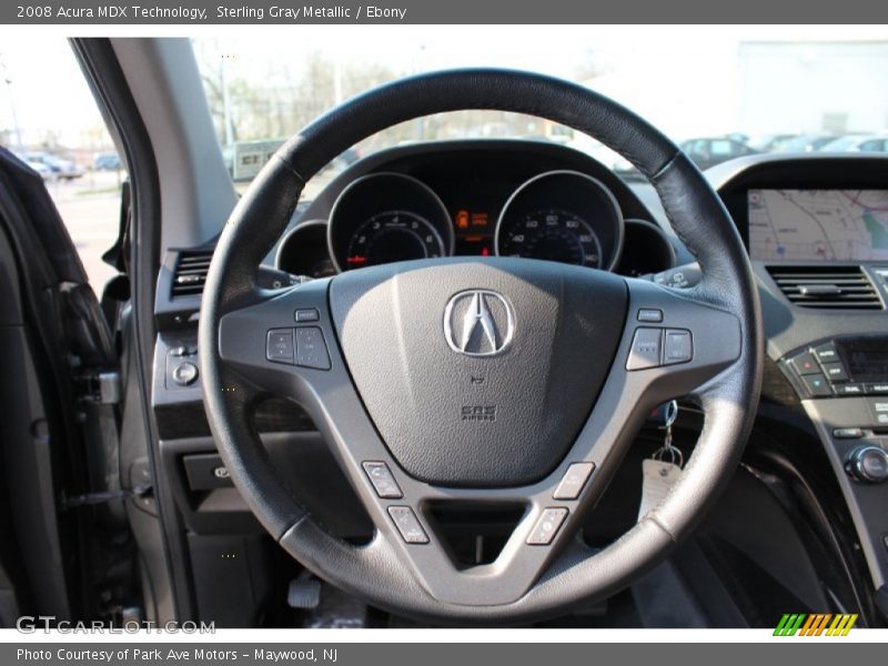 Sterling Gray Metallic / Ebony 2008 Acura MDX Technology