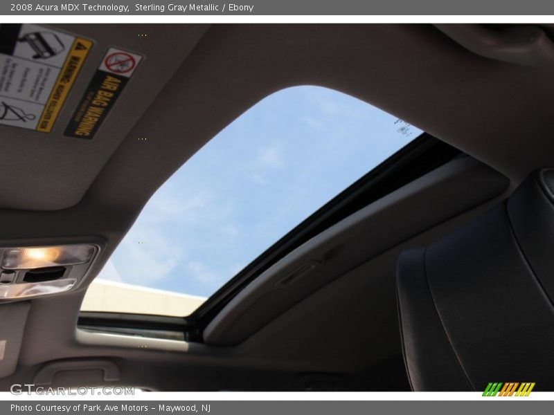 Sterling Gray Metallic / Ebony 2008 Acura MDX Technology