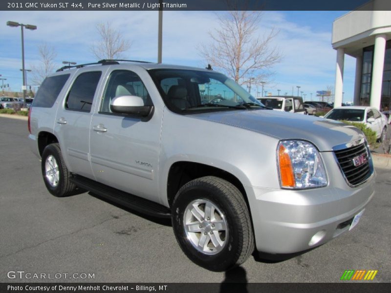 Pure Silver Metallic / Light Titanium 2011 GMC Yukon SLT 4x4
