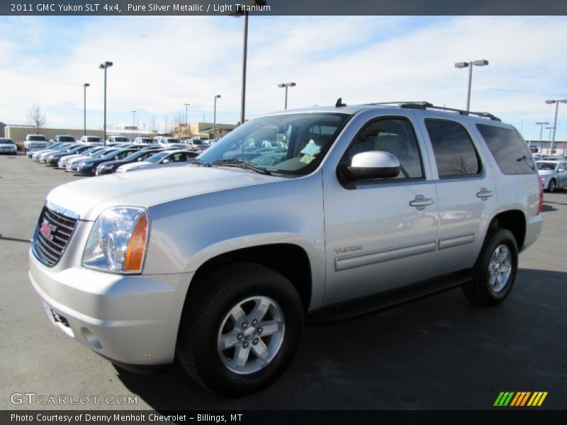 Pure Silver Metallic / Light Titanium 2011 GMC Yukon SLT 4x4