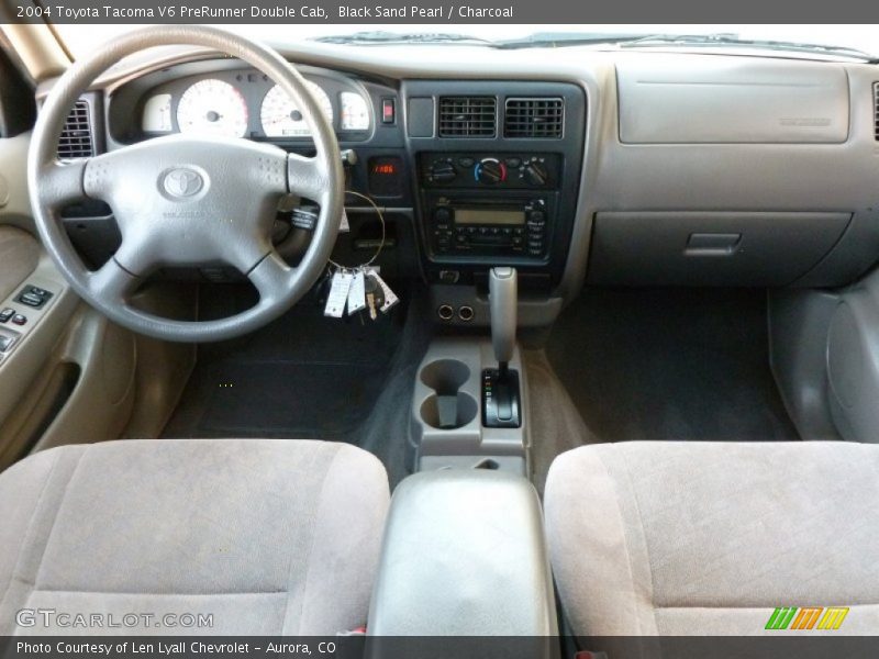Black Sand Pearl / Charcoal 2004 Toyota Tacoma V6 PreRunner Double Cab