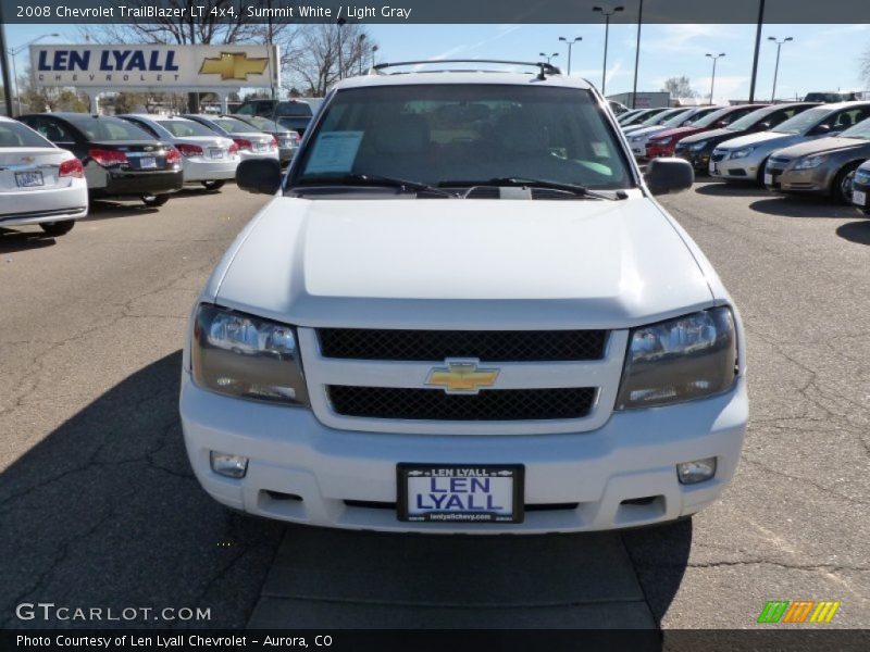 Summit White / Light Gray 2008 Chevrolet TrailBlazer LT 4x4