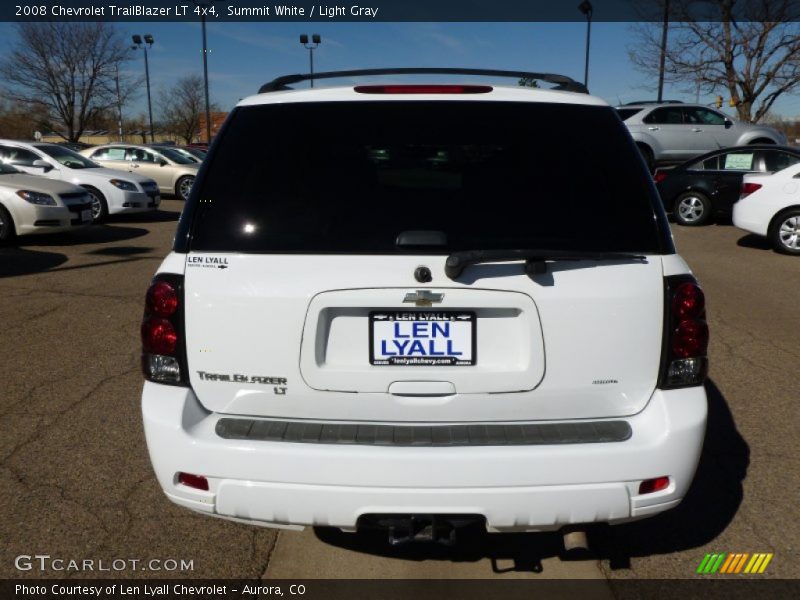 Summit White / Light Gray 2008 Chevrolet TrailBlazer LT 4x4