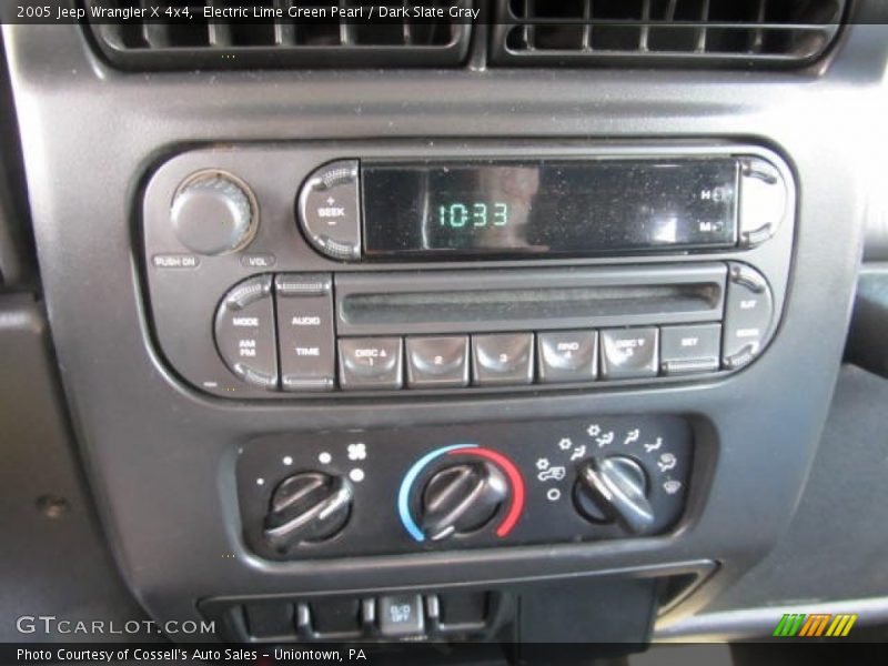 Controls of 2005 Wrangler X 4x4