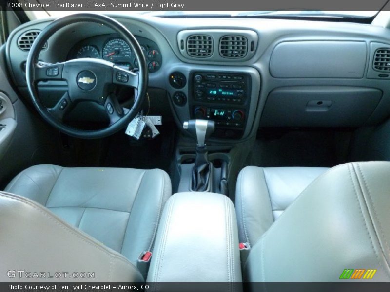 Summit White / Light Gray 2008 Chevrolet TrailBlazer LT 4x4