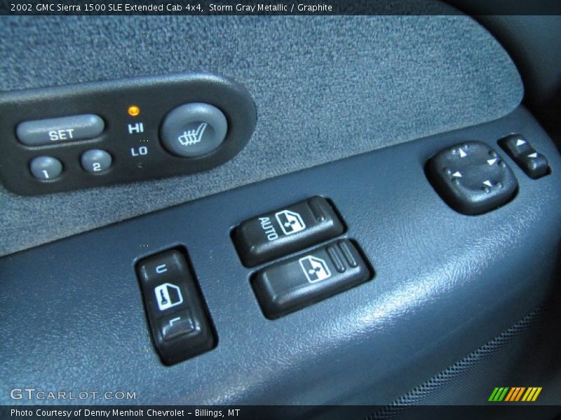 Storm Gray Metallic / Graphite 2002 GMC Sierra 1500 SLE Extended Cab 4x4
